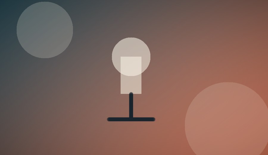 Speech preparation notes beside a simple microphone shape